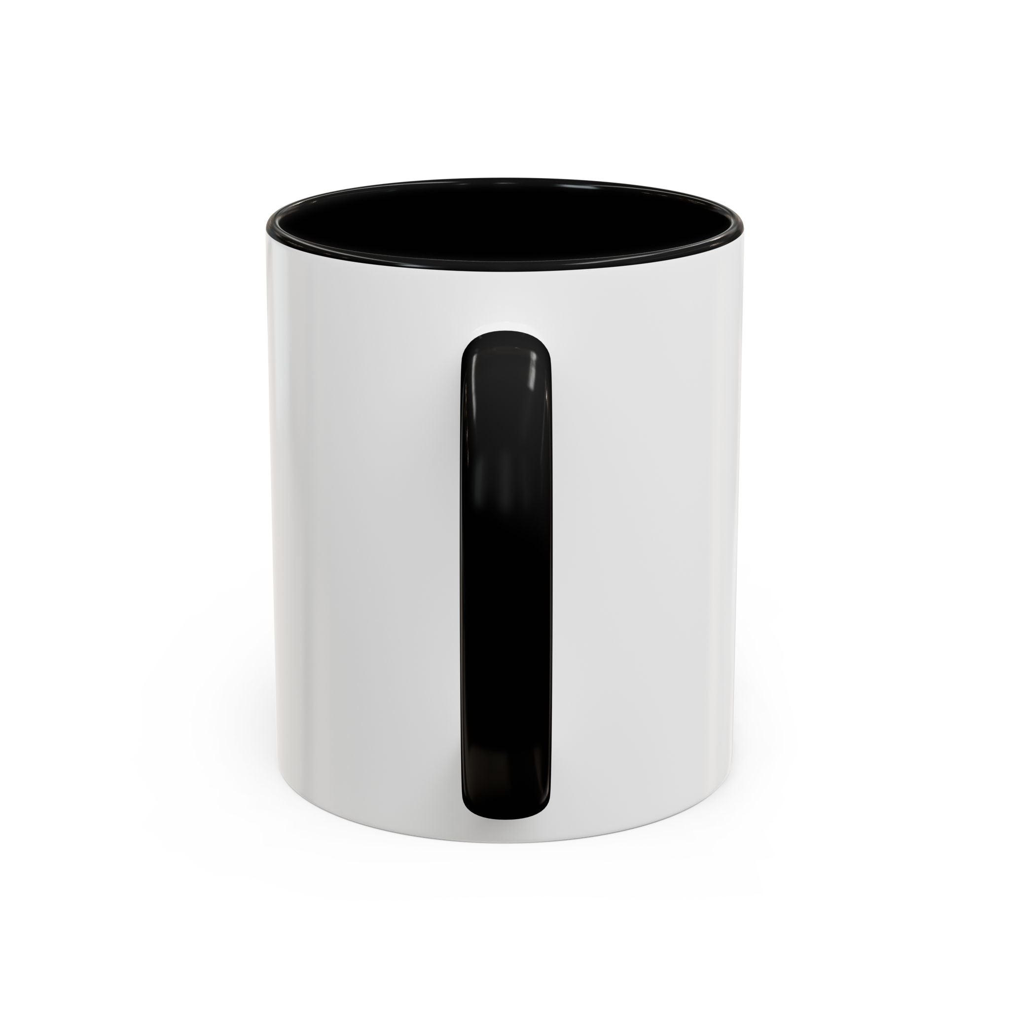 T&P New Collection Accent Coffee Mug — 11/15oz Ceramic Mug with Black Handle & Rim