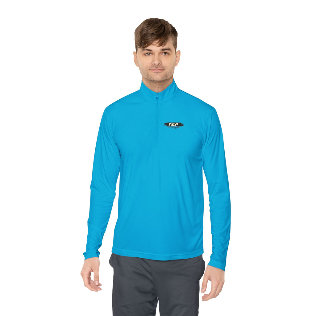 Quarter-Zip Pullover — T&P Brush Logo Chest & Back