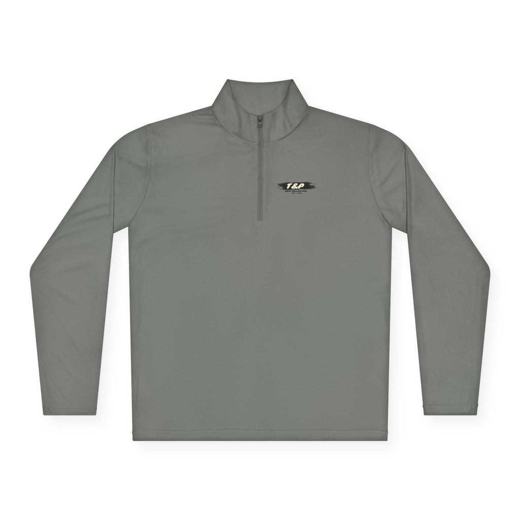 Quarter-Zip Pullover — T&P Brush Logo Chest & Back