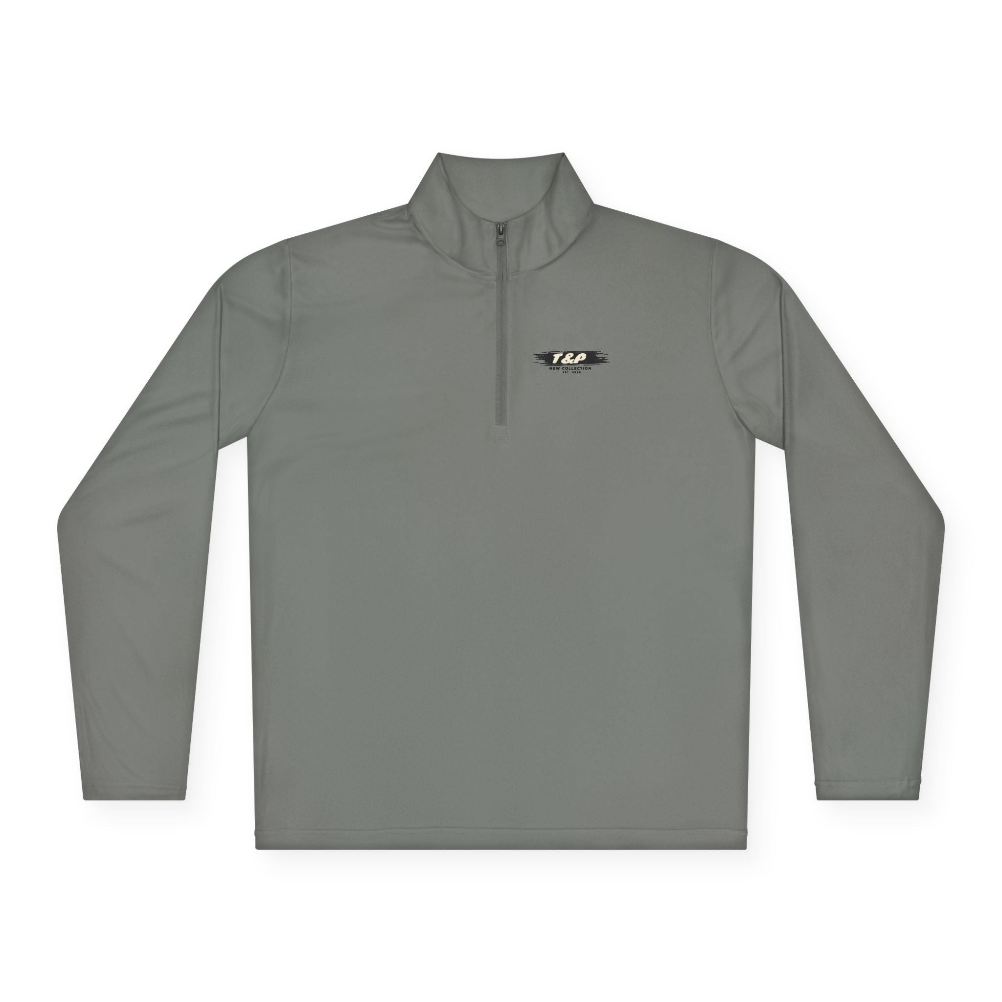 Quarter-Zip Pullover — T&P Brush Logo Chest & Back