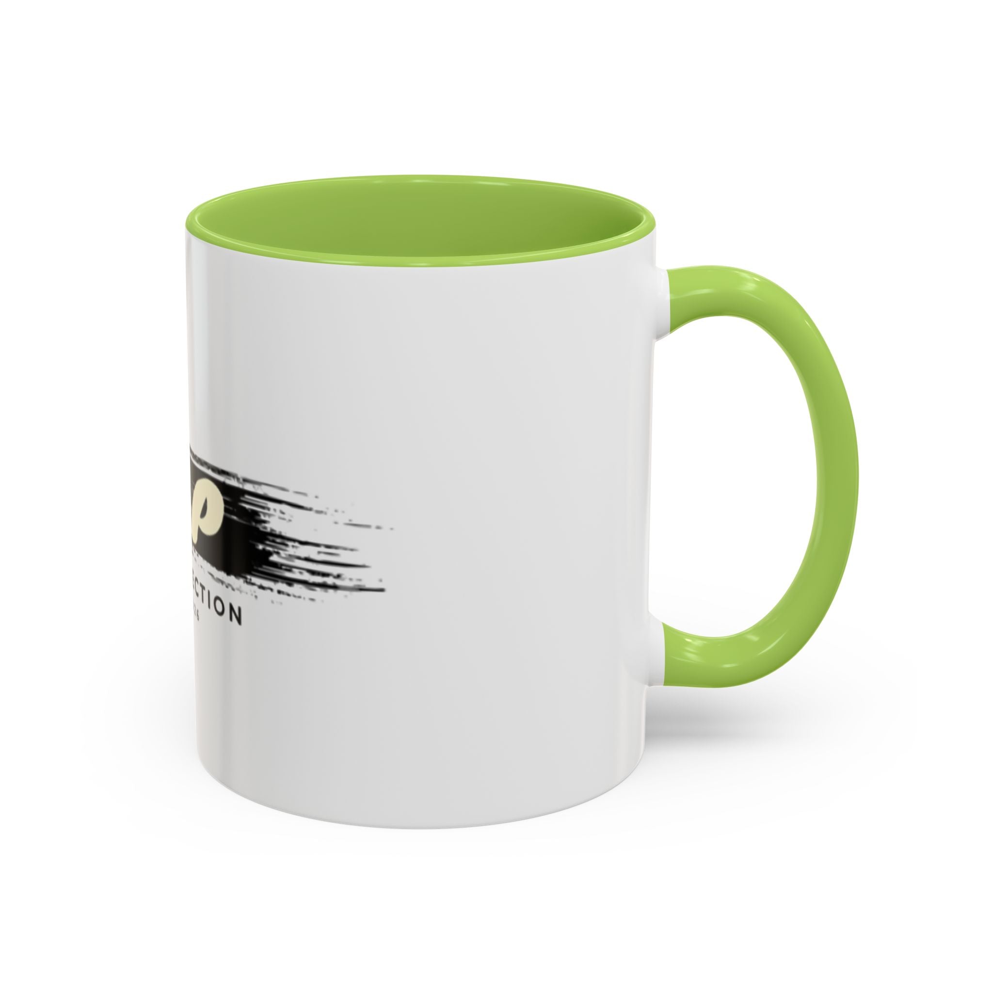 T&P New Collection Accent Coffee Mug — 11/15oz Ceramic Mug with Black Handle & Rim