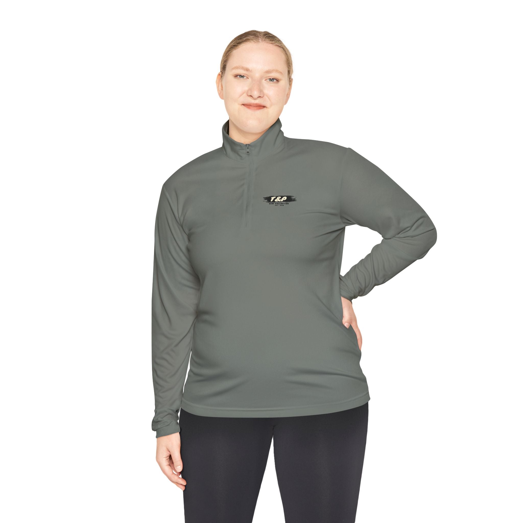 Quarter-Zip Pullover — T&P Brush Logo Chest & Back