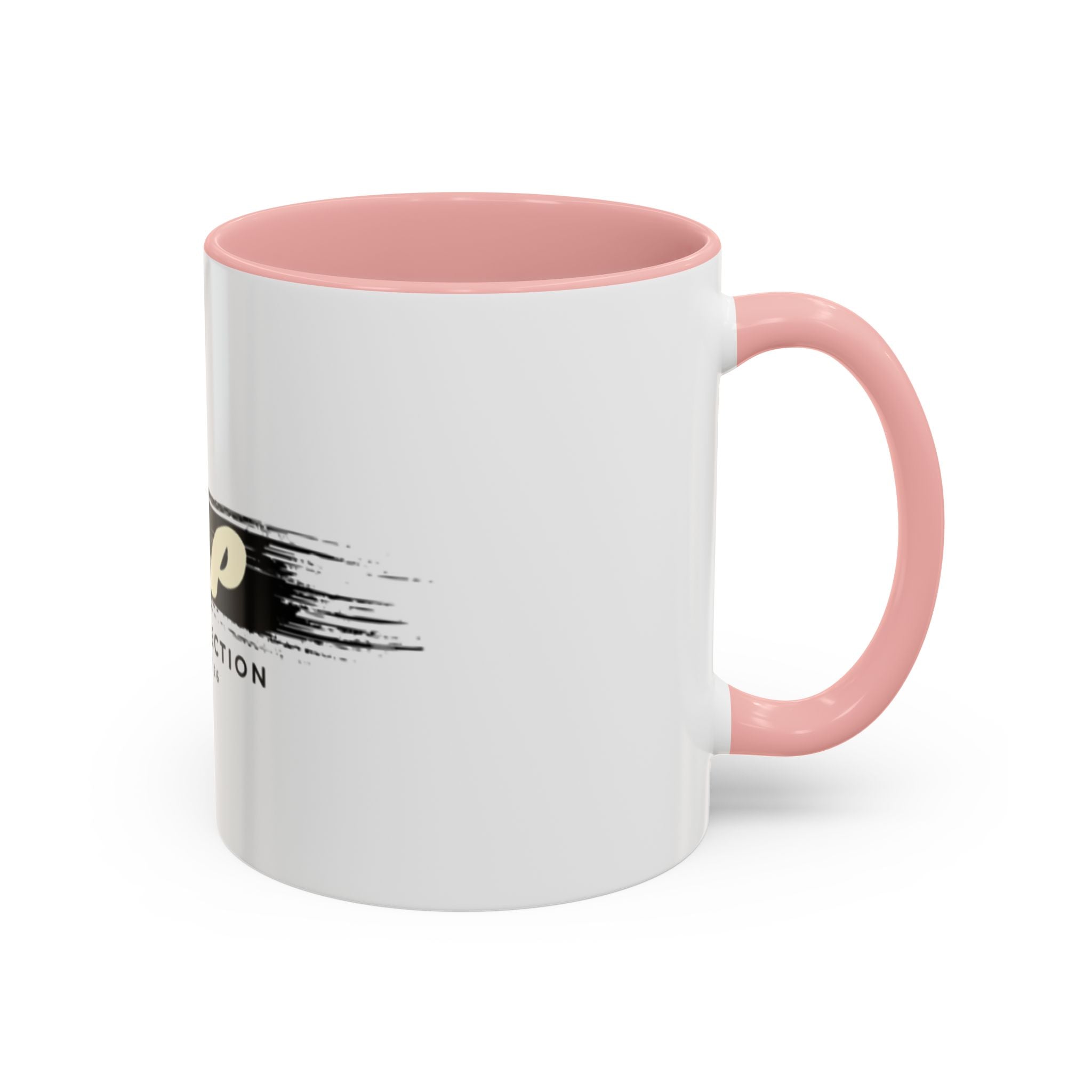 T&P New Collection Accent Coffee Mug — 11/15oz Ceramic Mug with Black Handle & Rim