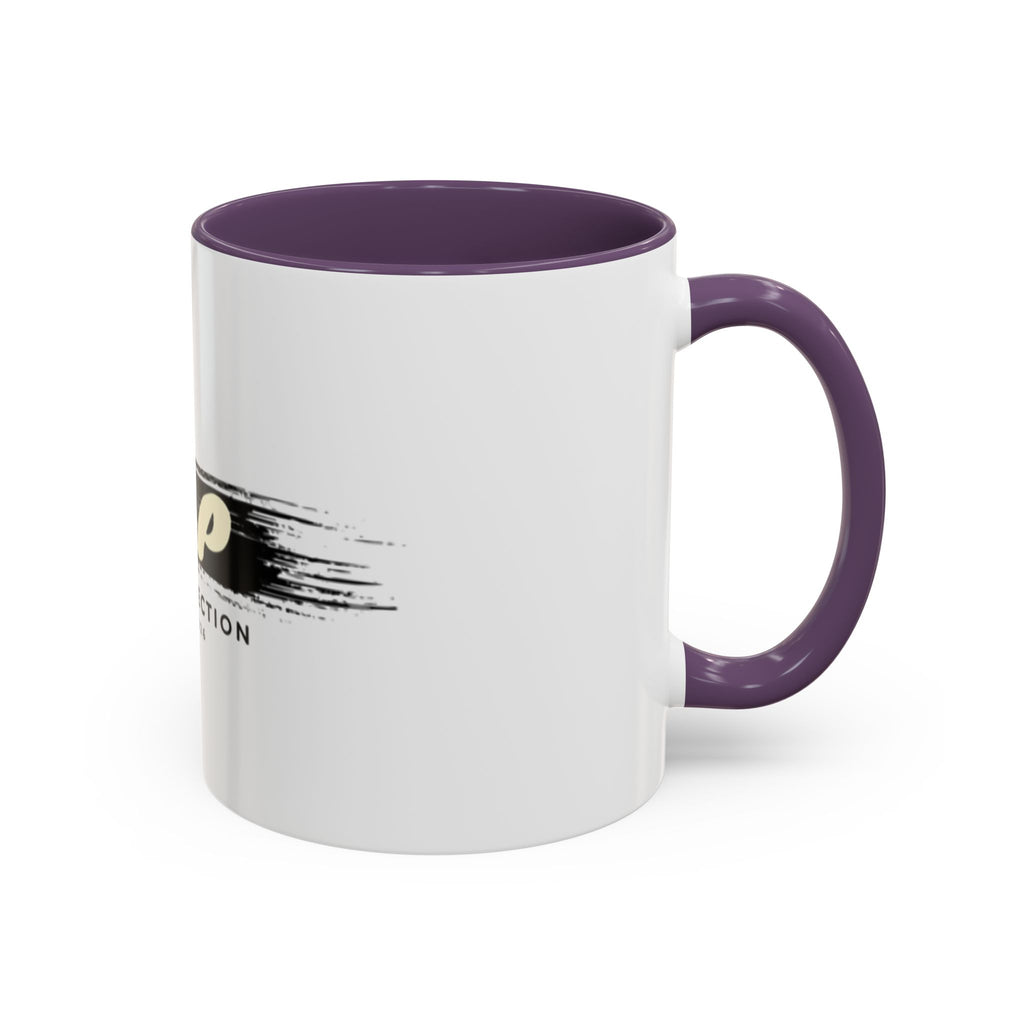T&P New Collection Accent Coffee Mug — 11/15oz Ceramic Mug with Black Handle & Rim
