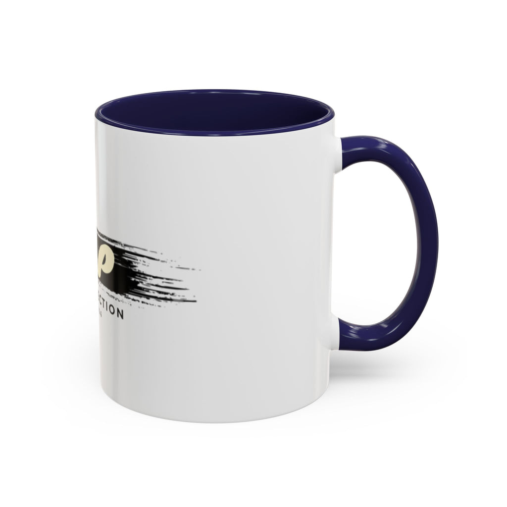 T&P New Collection Accent Coffee Mug — 11/15oz Ceramic Mug with Black Handle & Rim